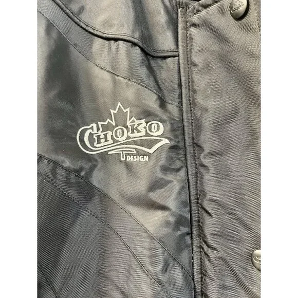 VTG Choko Men’s Snowmobile Bomber Jacket M Black Insulated Powersports 🤍 - Picture 6 of 14